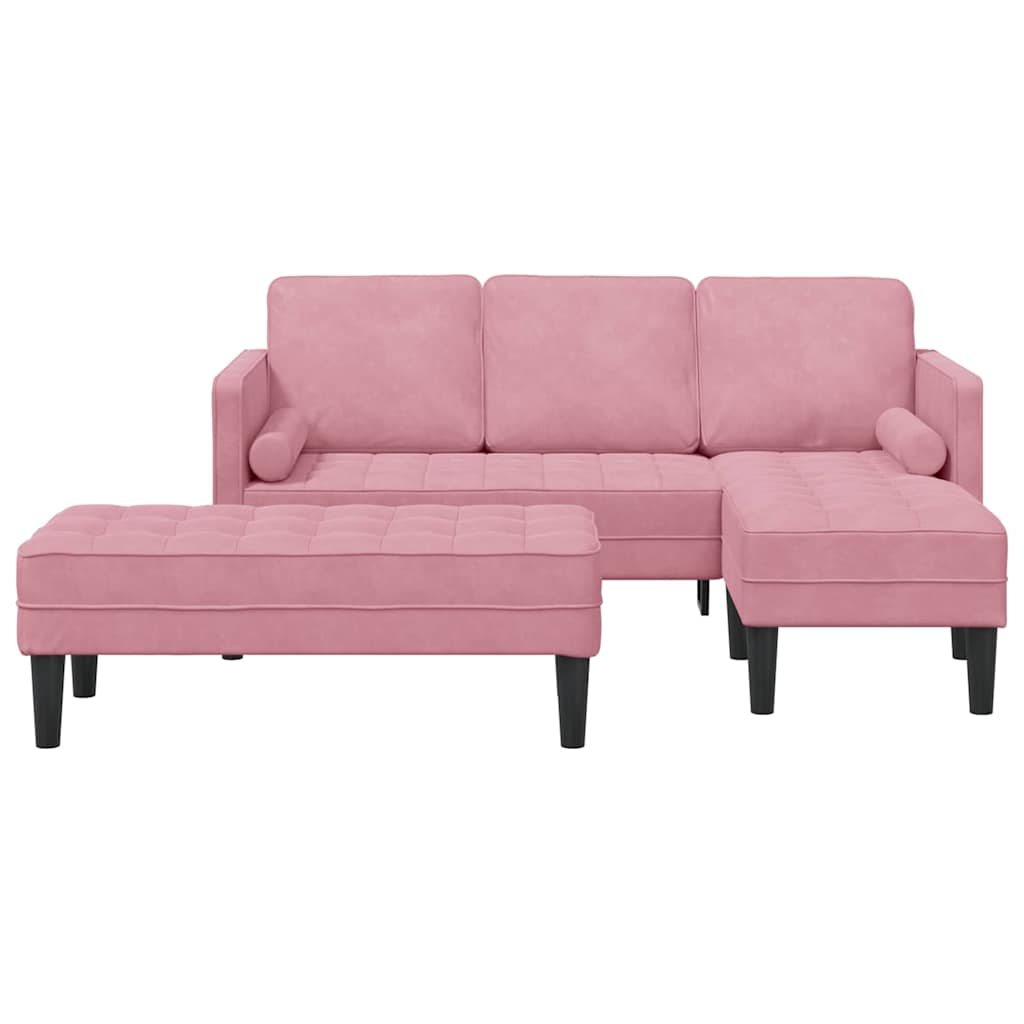 Sofa Set 2 pcs Rosa 173 x 131 x 67 cm Samt
