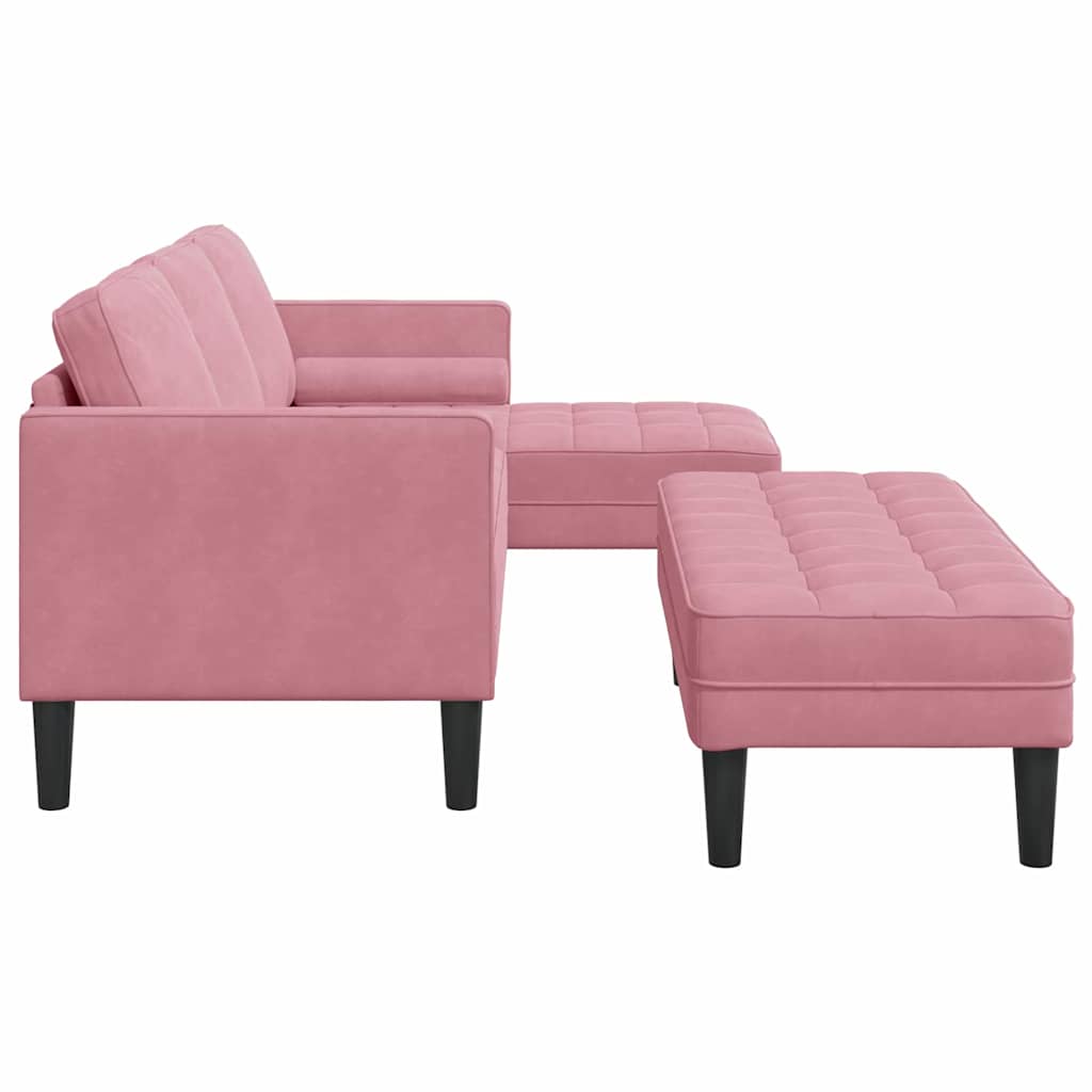 Sofa Set 2 pcs Rosa 173 x 131 x 67 cm Samt
