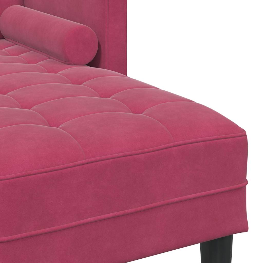 Sofa Set 2 pcs Weinrot 173 x 131 x 67 cm Samt