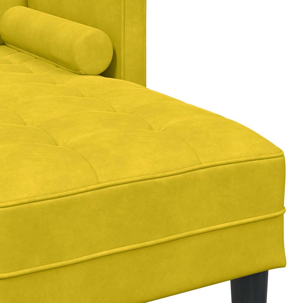 Sofa Set 2 pcs Gelb 173 x 131 x 67 cm Samt
