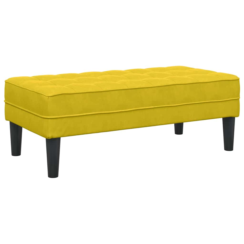 Sofa Set 2 pcs Gelb 173 x 131 x 67 cm Samt