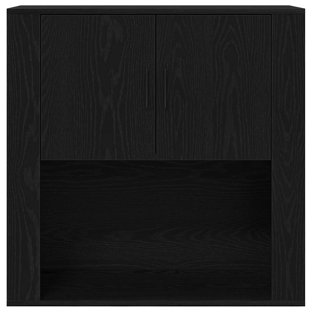 Wandschrank Schwarze Eiche 80 x 33 x 80 cm Holzwerkstoff