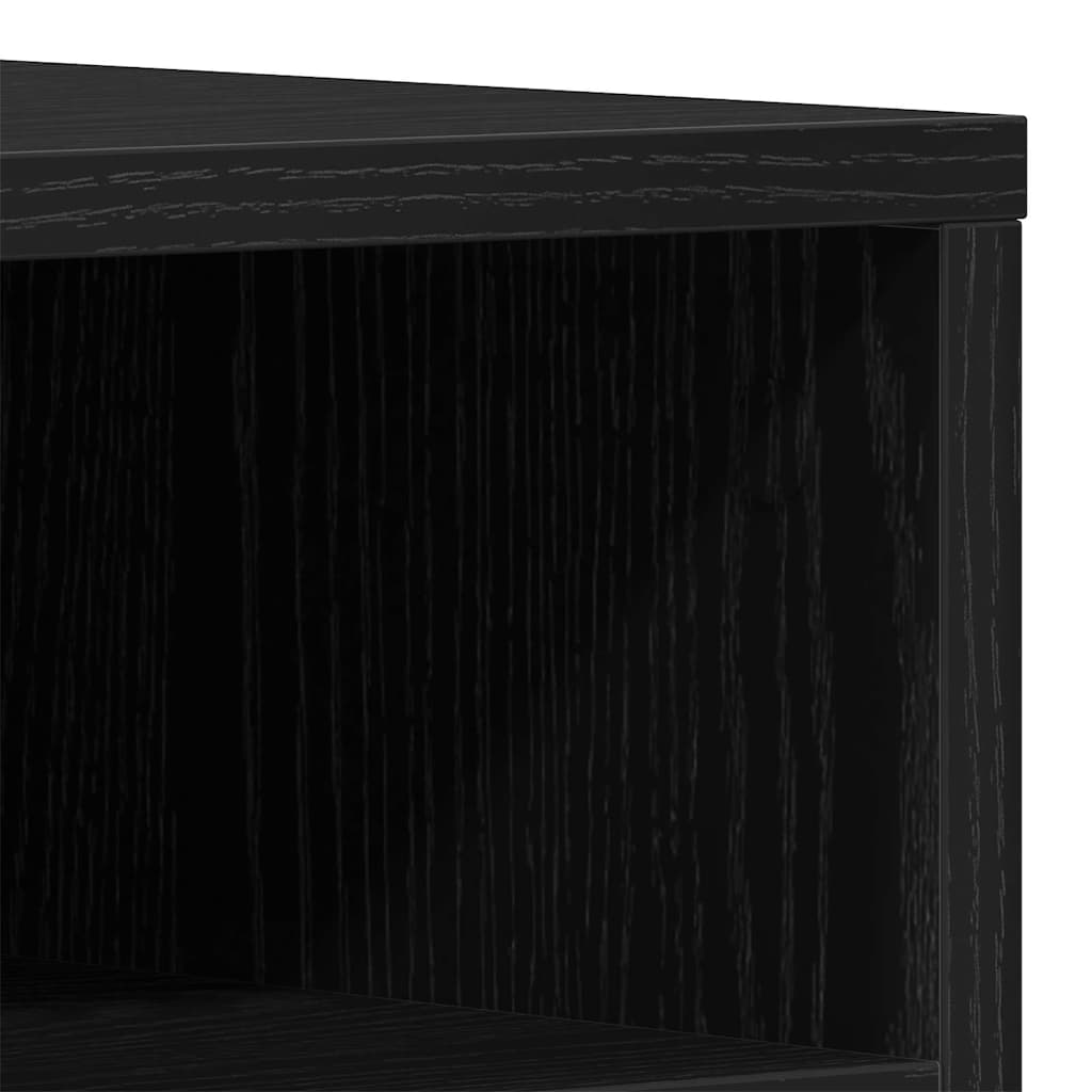 TV-Schränk Schwarz Eichen-Optik 150 x 30 x 44.5 cm