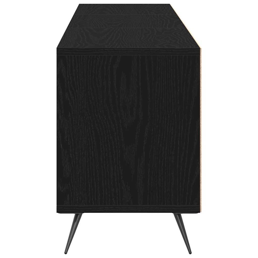 TV-Schränk Schwarz Eichen-Optik 150 x 30 x 44.5 cm