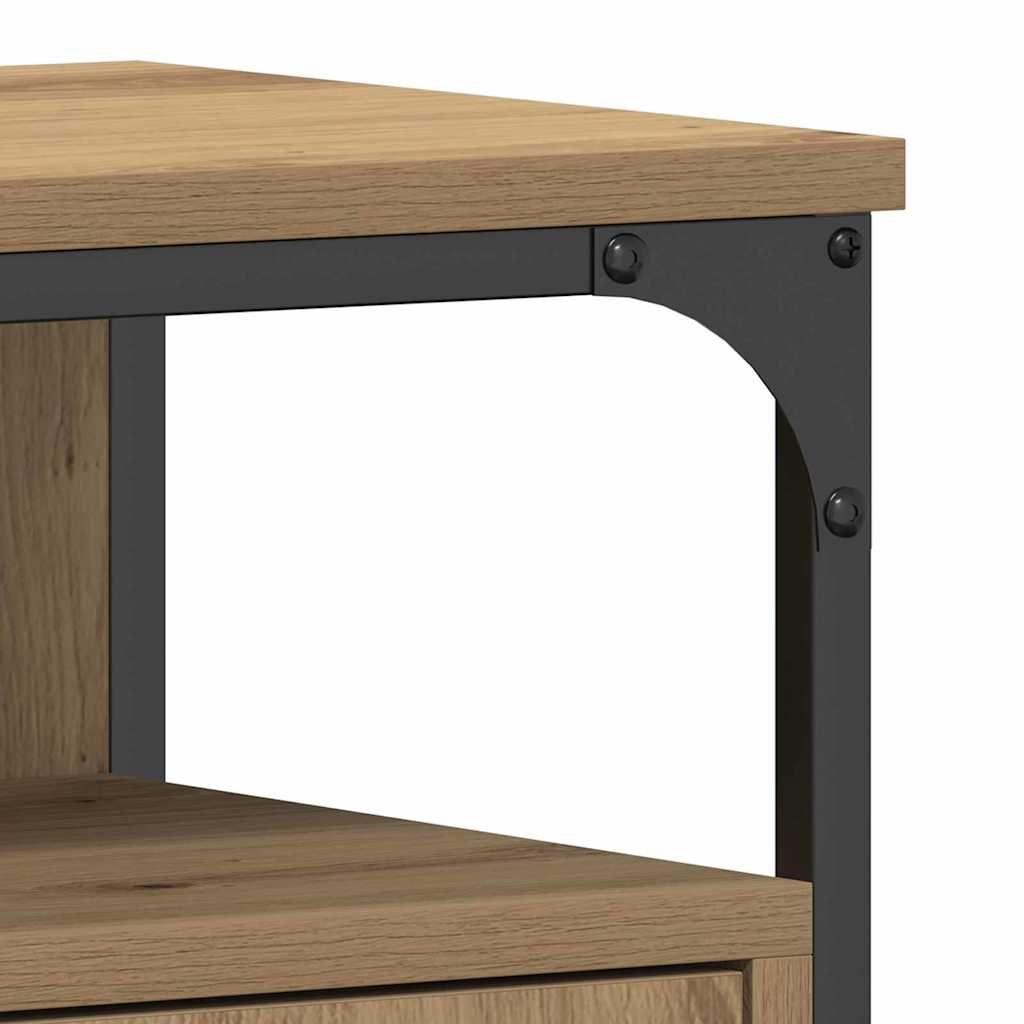 Waschbeckenunterschrank Eiche handwerklich 80 x 30 x 60 cm