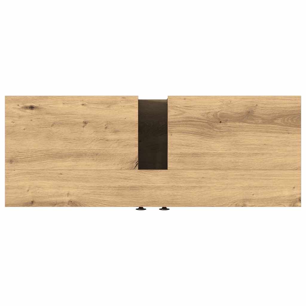 Waschbeckenunterschrank Eiche handwerklich 80 x 30 x 60 cm