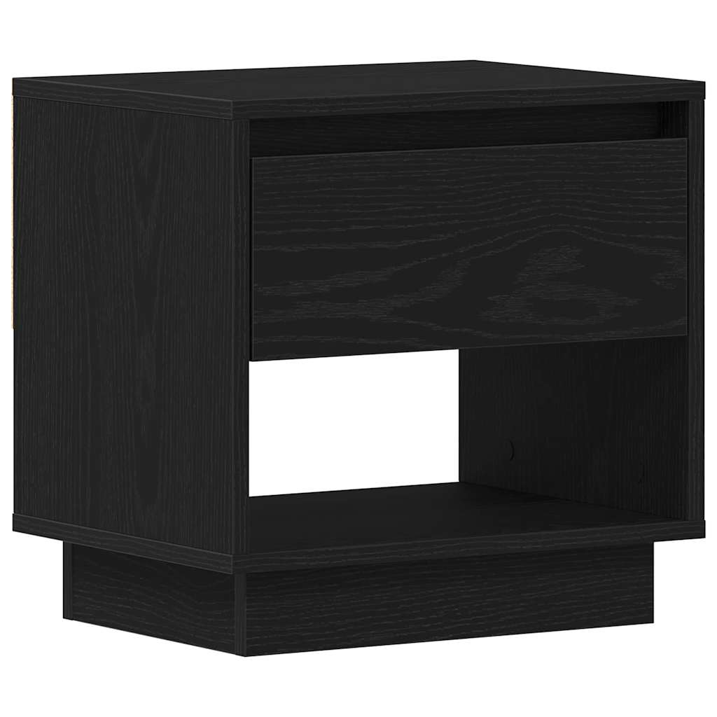 Nachttisch 2 pcs Schwarze Eiche 45 x 34 x 44 cm Holzwerkstoff