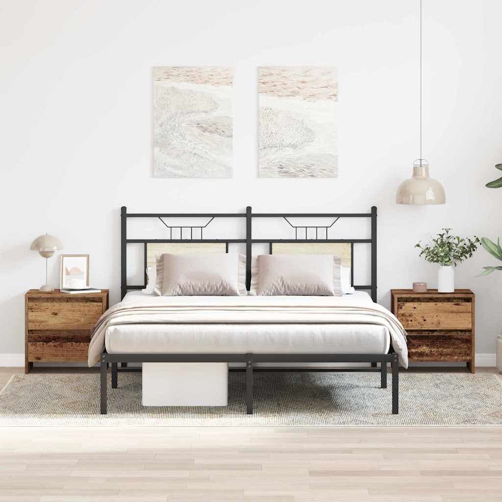 Nachttisch 2 pcs Altholz 45 x 34 x 44.5 cm Holzwerkstoff