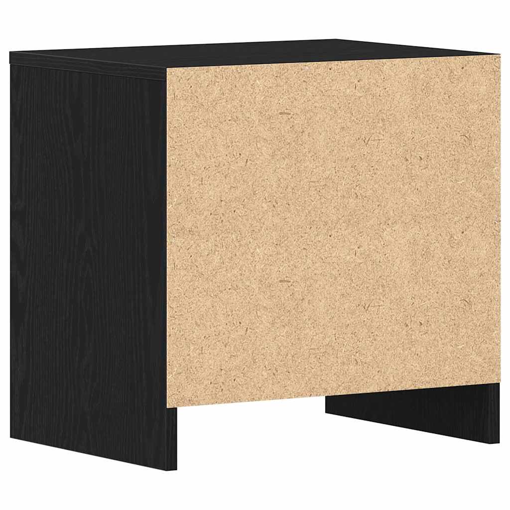 Nachttisch Schwarz Eichen-Optik 45 x 34 x 44.5 cm Holzwerkstoff