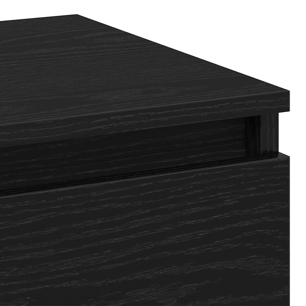 Nachttisch Schwarze Eiche 40 x 35 x 70 cm Holzwerkstoff