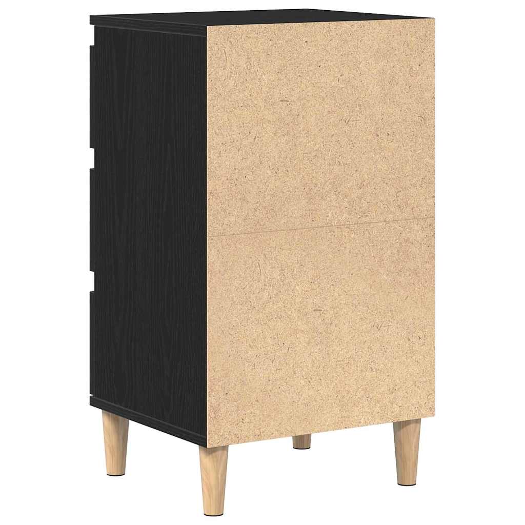 Nachttisch Schwarze Eiche 40 x 35 x 70 cm Holzwerkstoff