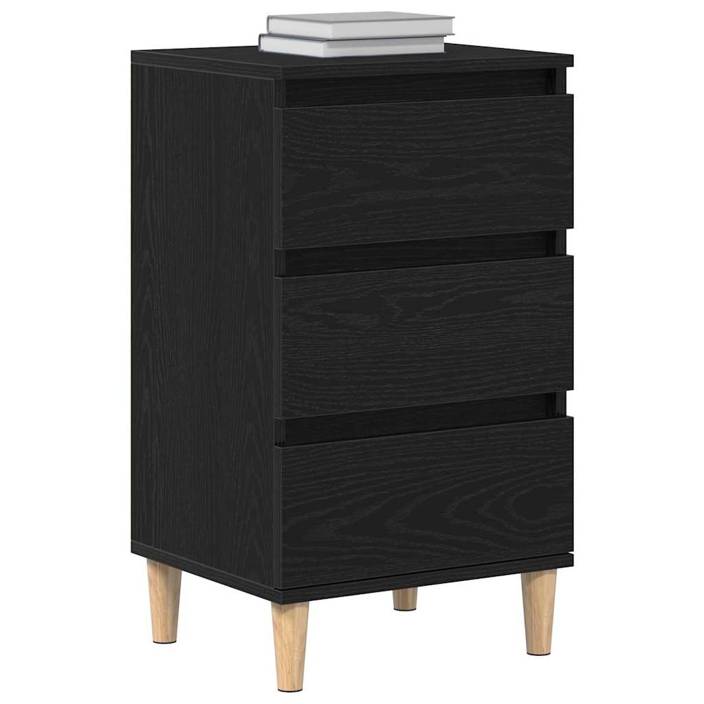 Nachttisch Schwarze Eiche 40 x 35 x 70 cm Holzwerkstoff