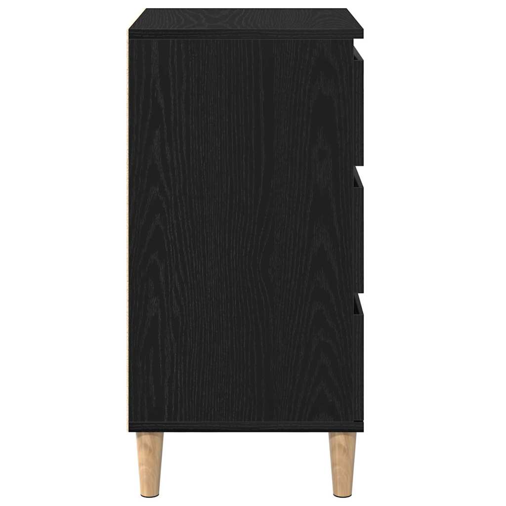 Nachttisch Schwarze Eiche 40 x 35 x 70 cm Holzwerkstoff