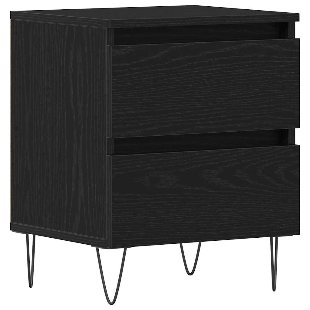 Nachttisch Schwarze Eiche 40 x 35 x 50 cm Holzwerkstoff