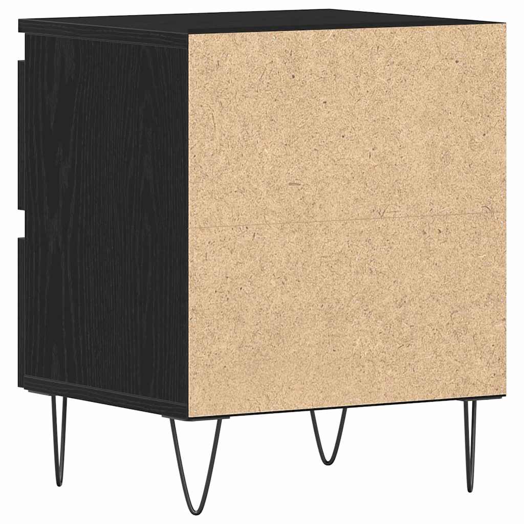 Nachttisch Schwarze Eiche 40 x 35 x 50 cm Holzwerkstoff