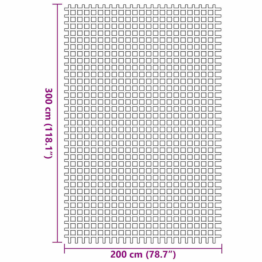 Zeltteppich Blau 300 x 200 cm Polyester