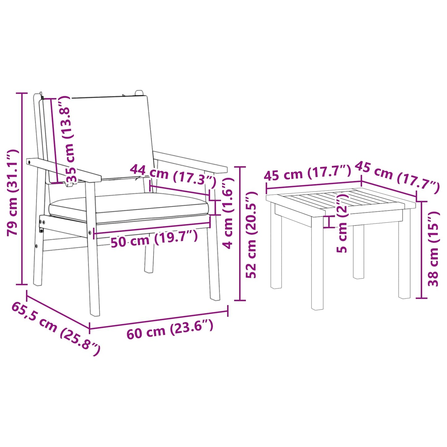 Gartensofa-set 6 stk. 6-Sitzanzahl Braun Massivholz Akazie