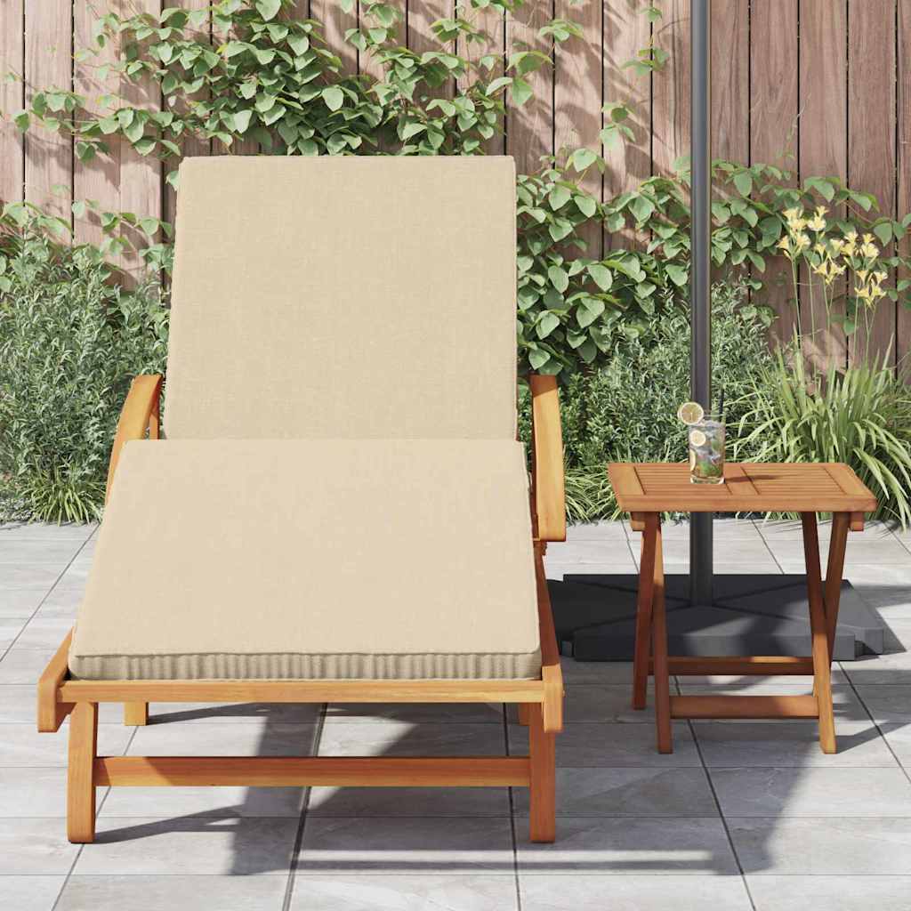 Sonnenliege 2 pcs Beige 40 x 40 x 40cm Massivholz Akazie