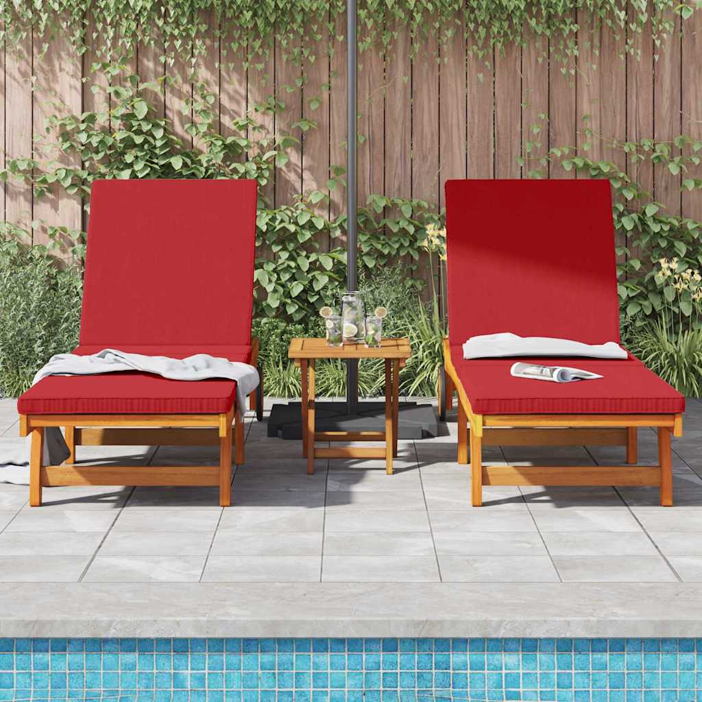 Sonnenliege 3 pcs Braun 40 x 40 x 40cm Massivholz Akazie