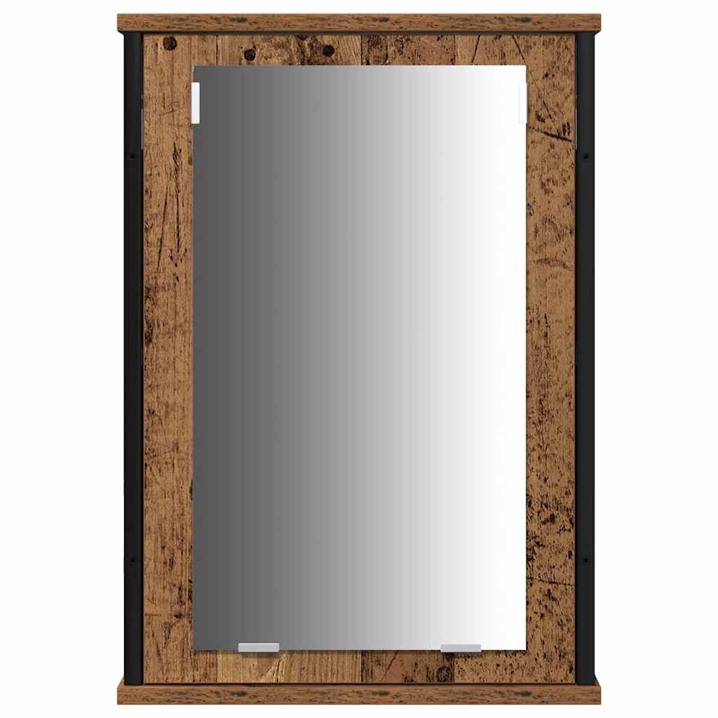 Badezimmermöbel Set mit Regal 3 pcs Altholz 33 x 33 x 185.5 cm