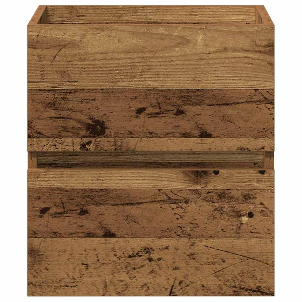Waschbeckenunterschrank mit Tür Schwarze Eiche 41 x 39 x 62 cm