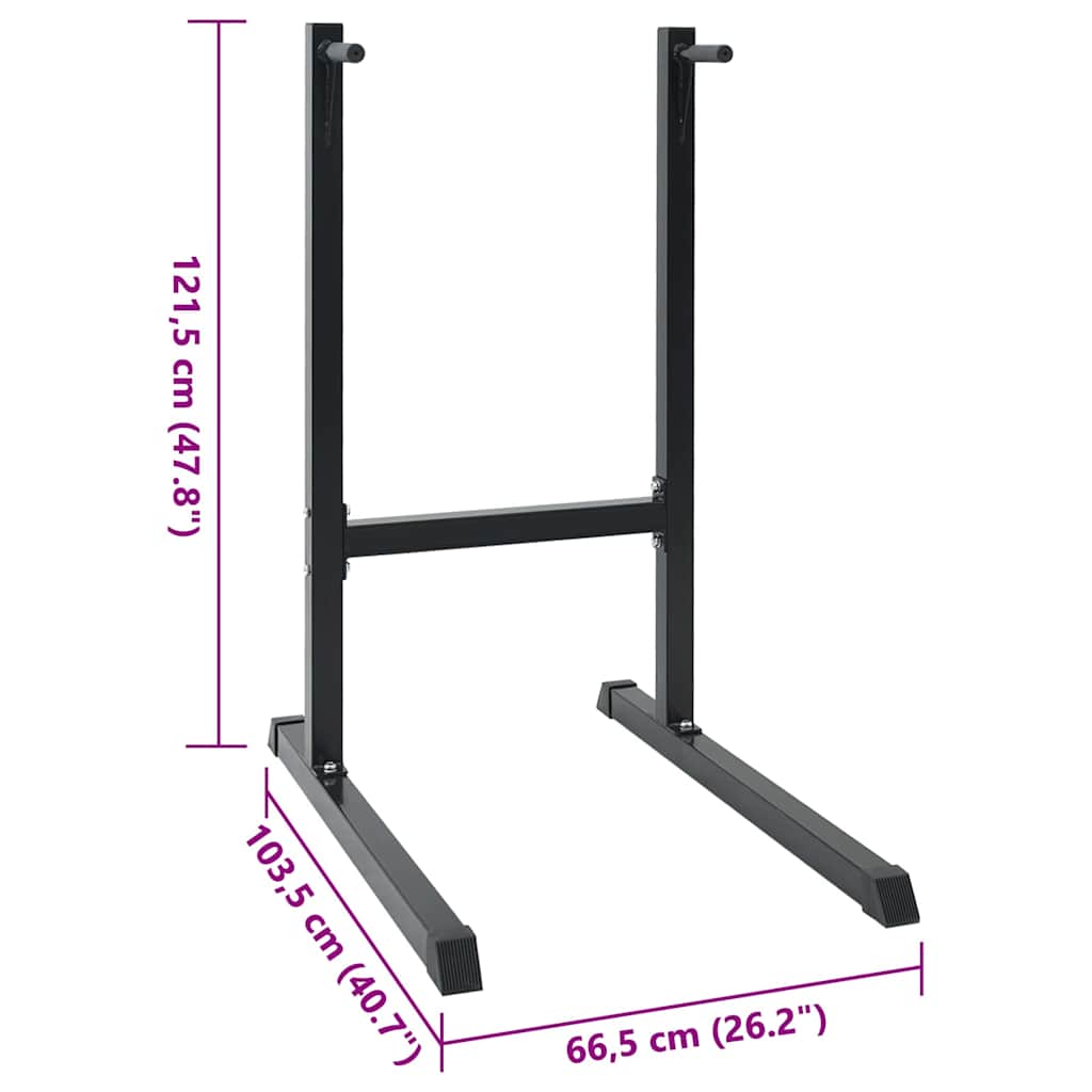 Dip Station Schwarz 103,5 x 66,5 x 121,5 cm