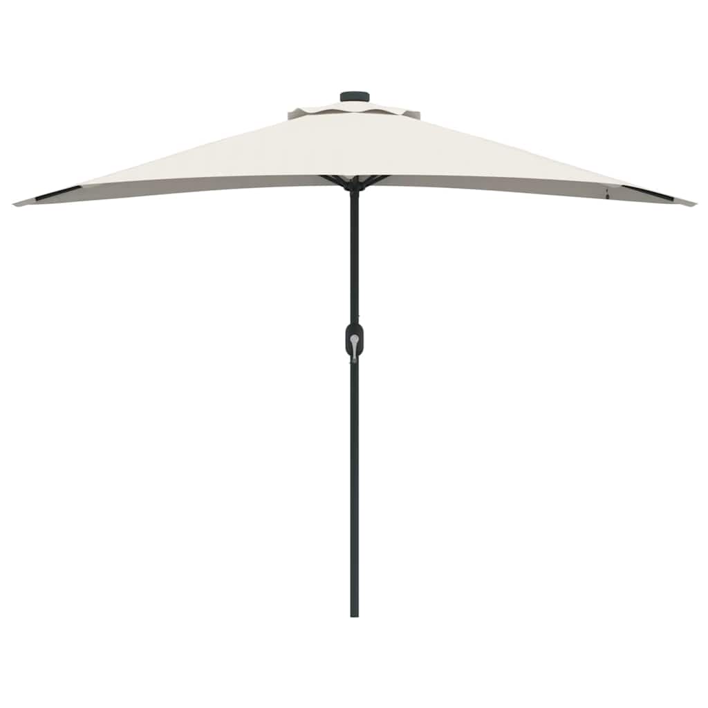 Garten-Sonnenschirm Halbe Sandfarbe 294 x 150 x 224 cm Stoff