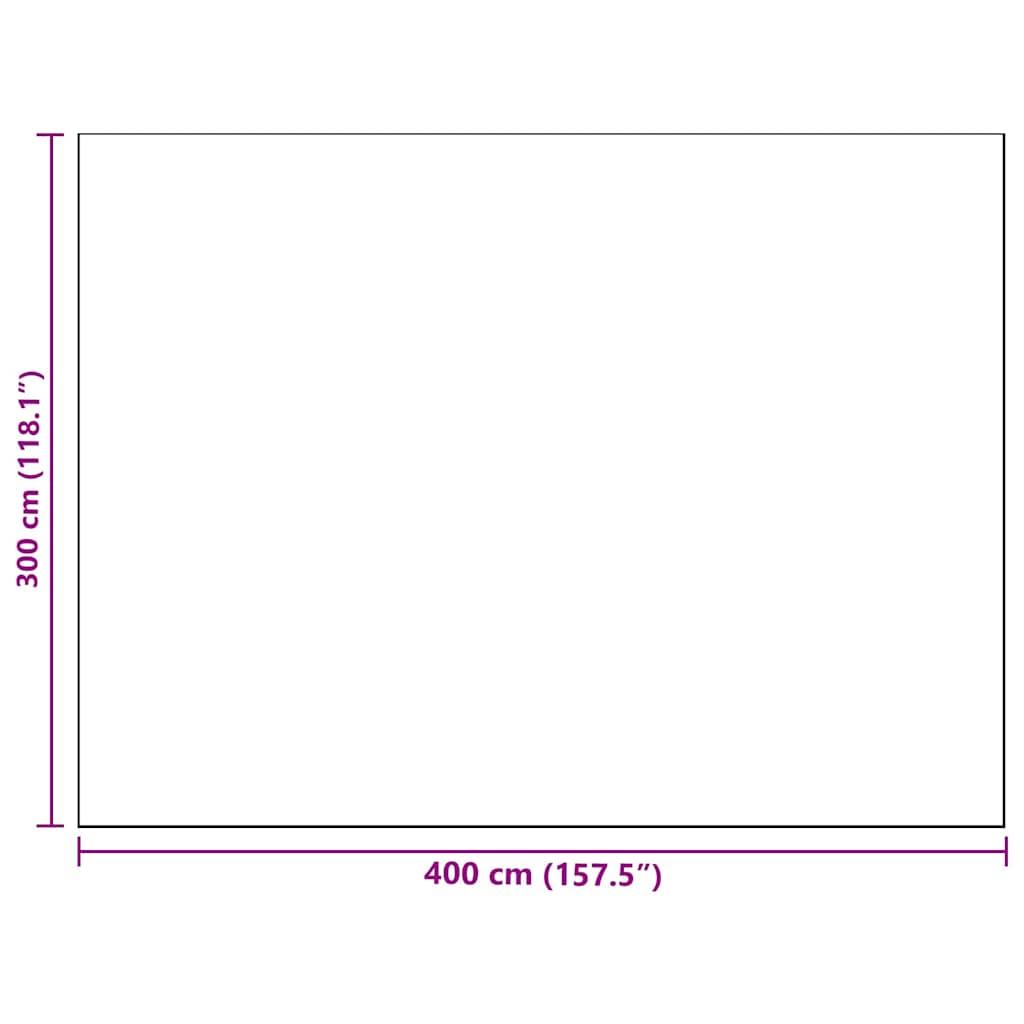 Outdoor Teppich ARAKIL Grau 300 x 400 cm PP