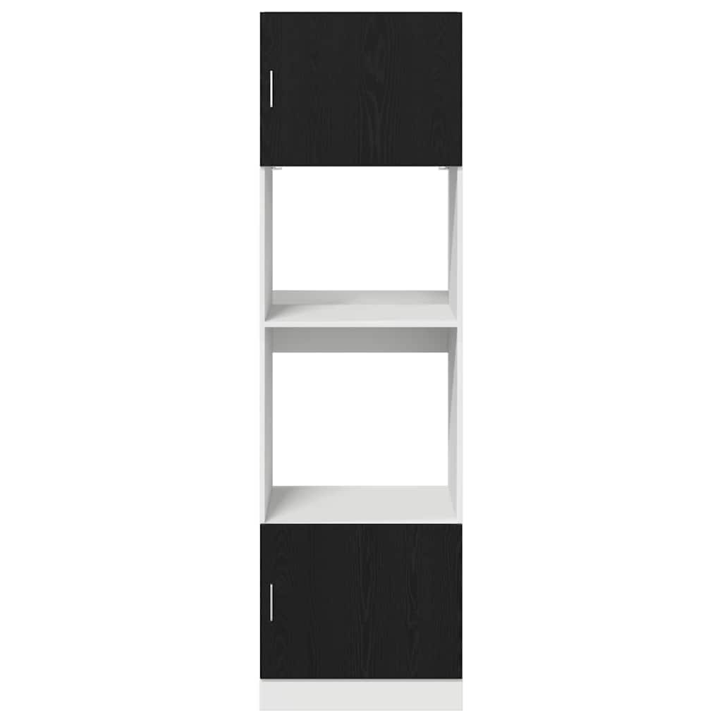 Meuble de cuisine en chêne noir collé 60 x 57 x 207 cm