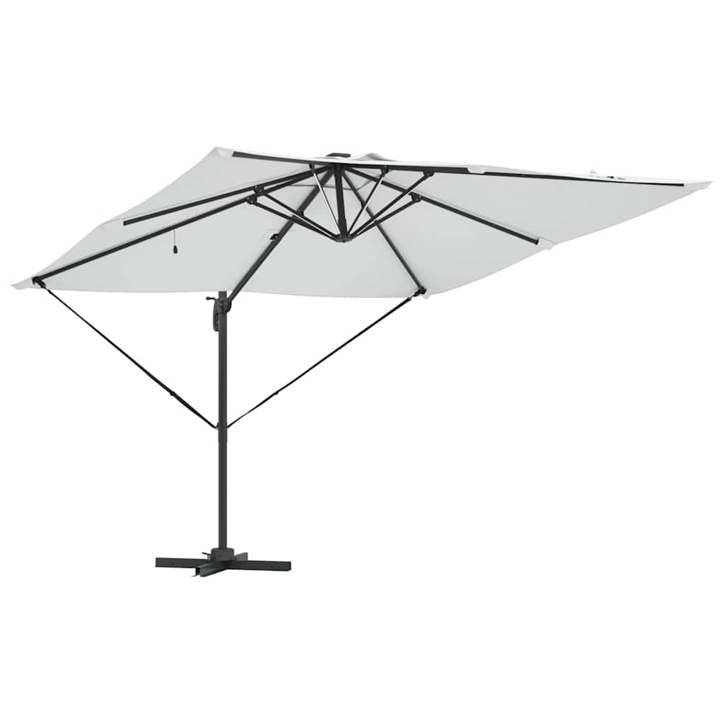 Sonnenschirm Sandfarbe 286 x 285 x 270 cm Aluminium