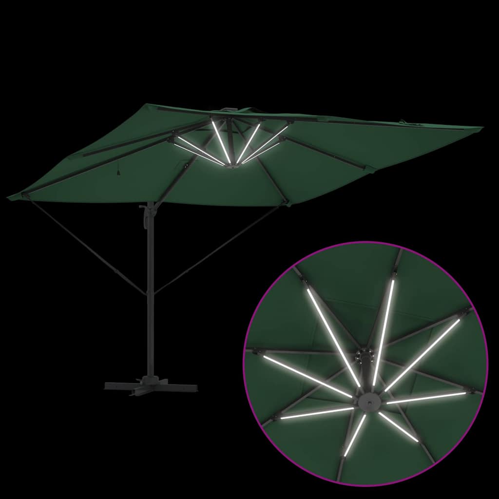 Sonnenschirm Grün 286 x 285 x 270 cm Aluminium