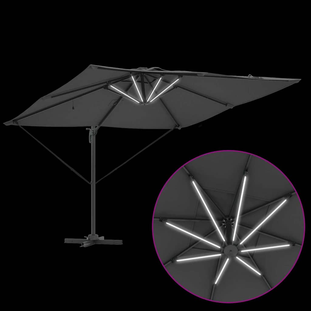 Sonnenschirm 286 x 285 x 270 cm Aluminium