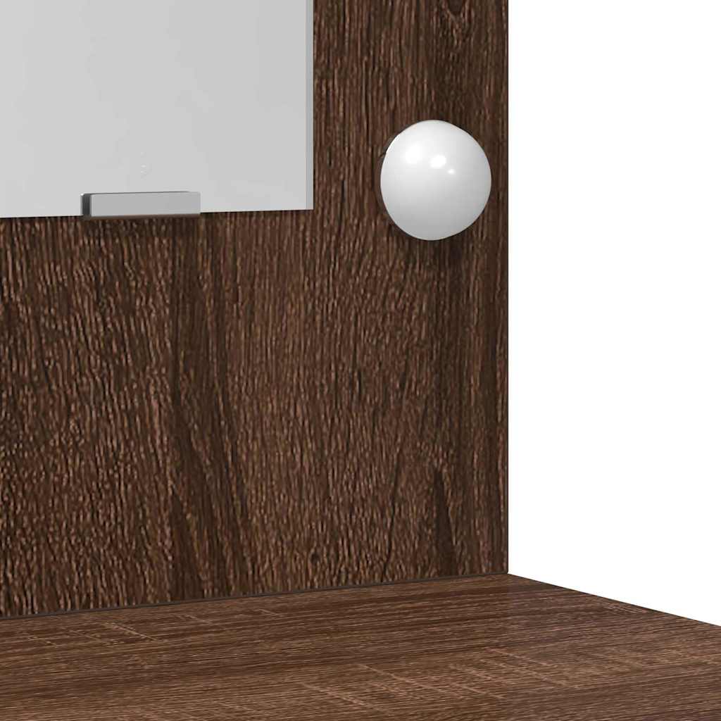 Schminktisch 2 pcs Braun 78,5 x 41 x 135 cm Holzwerkstoff