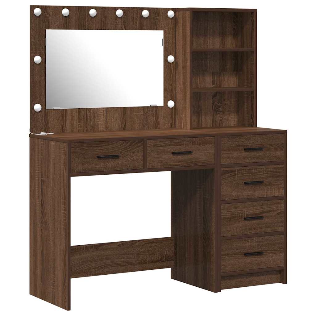 Schminktisch 2 pcs Braun 78,5 x 41 x 135 cm Holzwerkstoff
