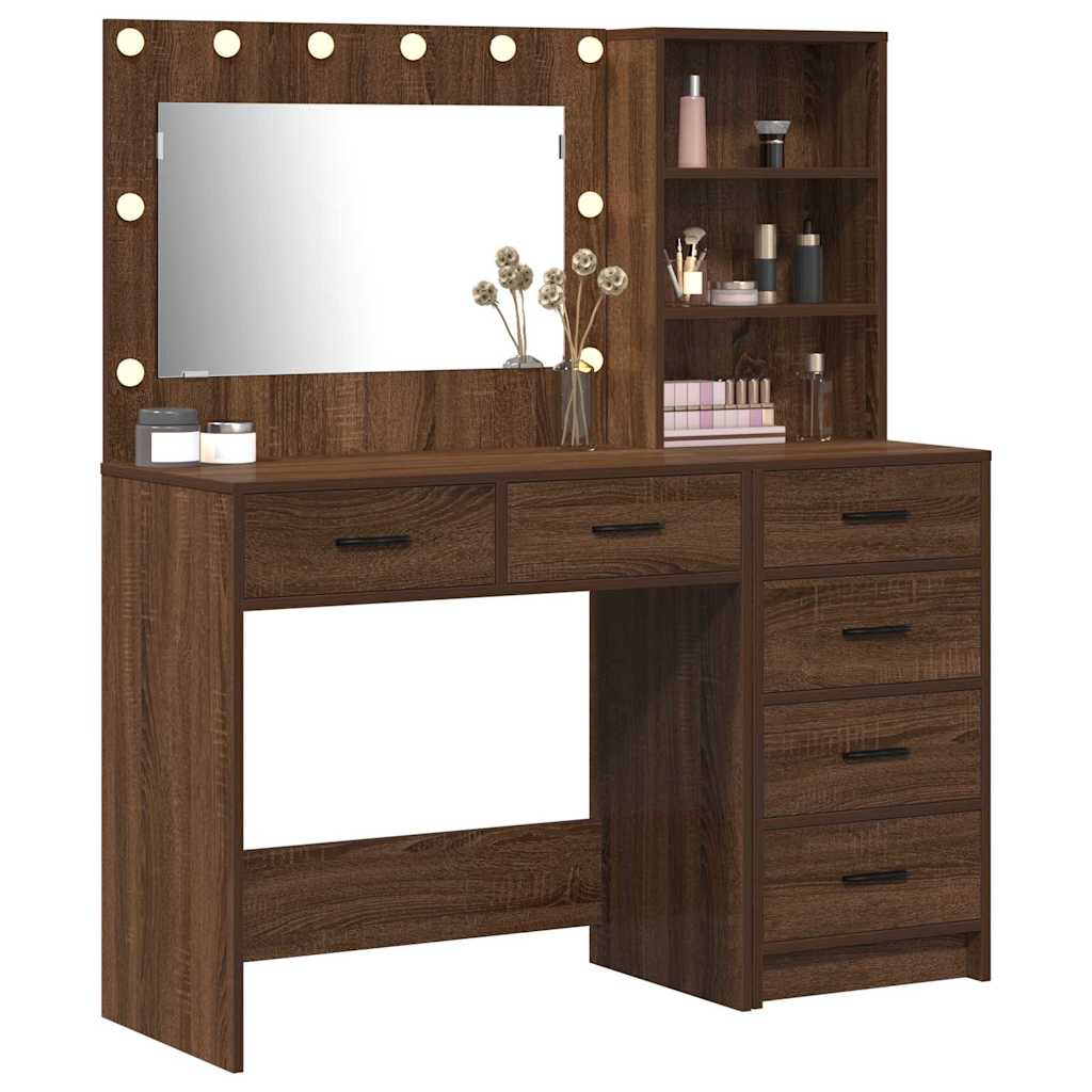 Schminktisch 2 pcs Braun 78,5 x 41 x 135 cm Holzwerkstoff
