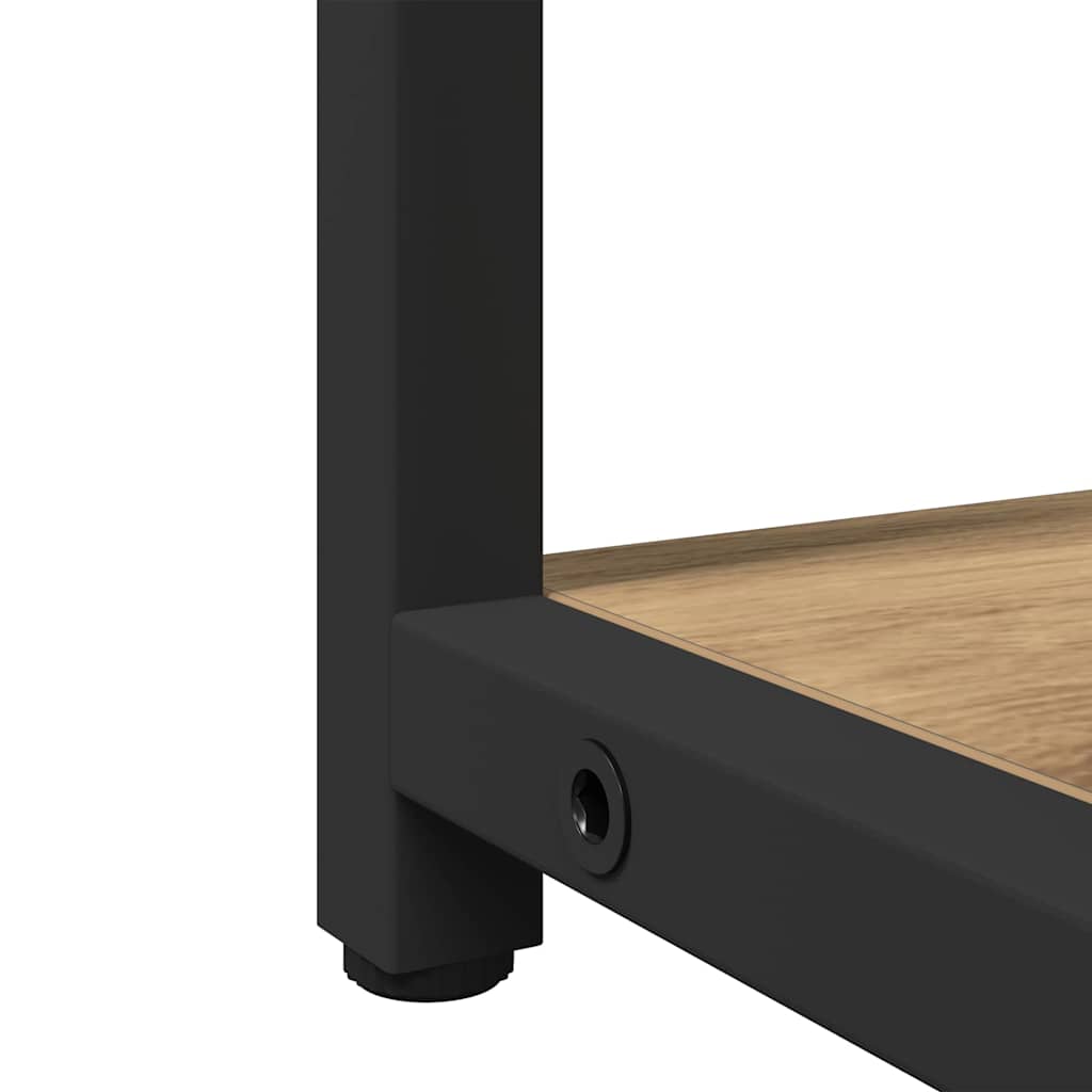 Badezimmermöbel-Set mit Regal mit Tür 3 pcs Braun Holzwerkstoff