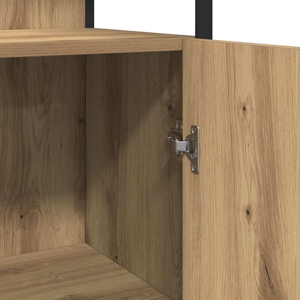 Badezimmer Waschbeckenmöbel mit Regal Braun 33 x 33 x 185.5 cm