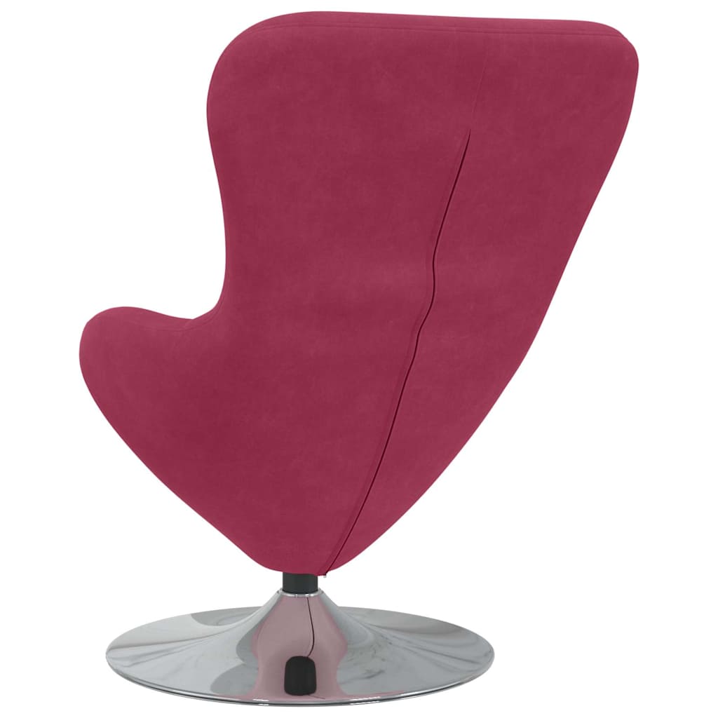 Eiersessel Weinrot 63 x 73 x 90 cm Samt