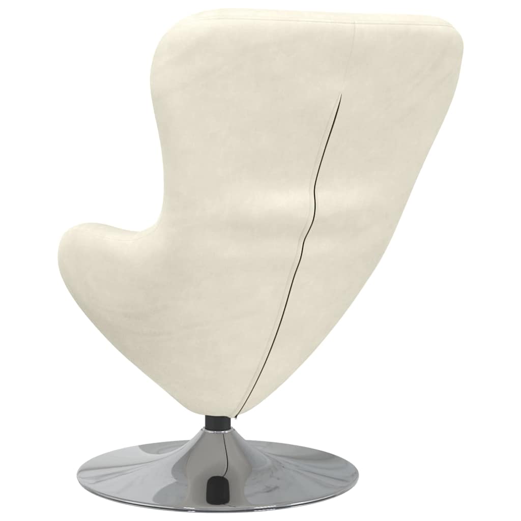 Eiersessel Creme 63 x 73 x 90 cm Samt