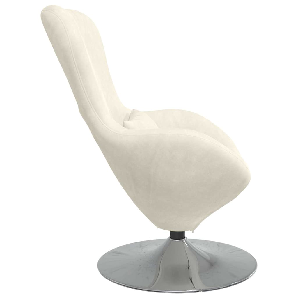 Eiersessel Creme 63 x 73 x 90 cm Samt