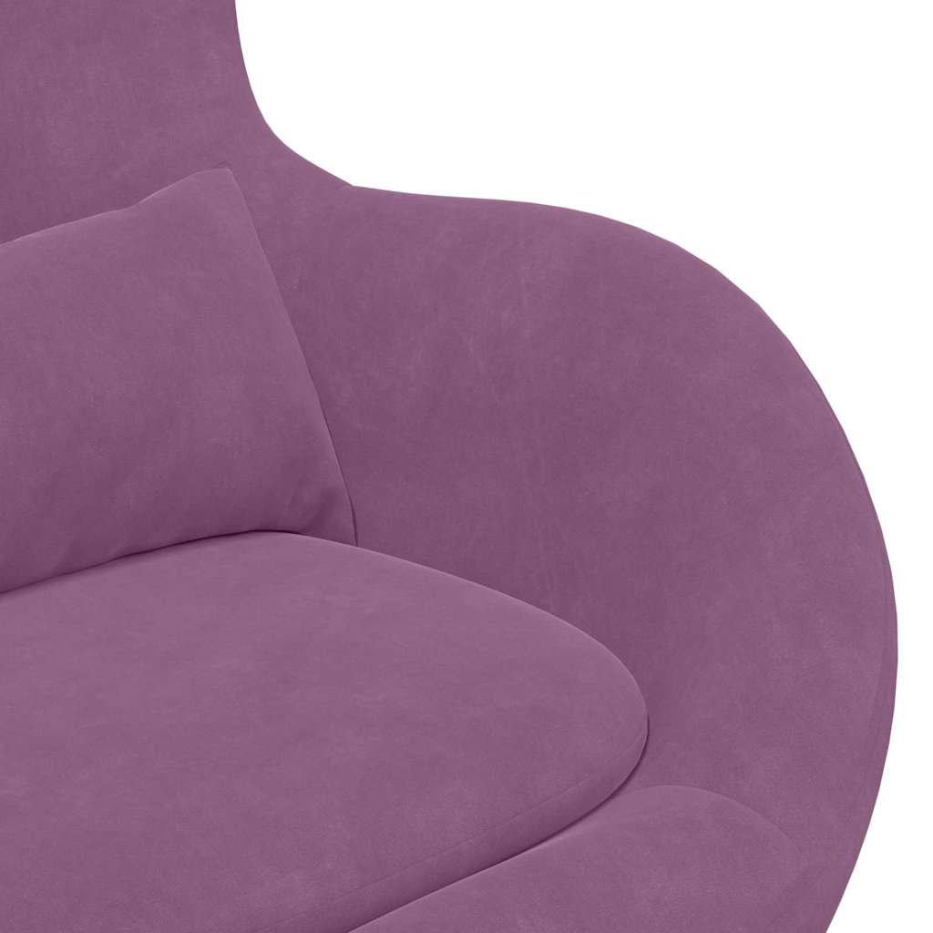 Eiersessel Lila 63 x 73 x 90 cm Samt