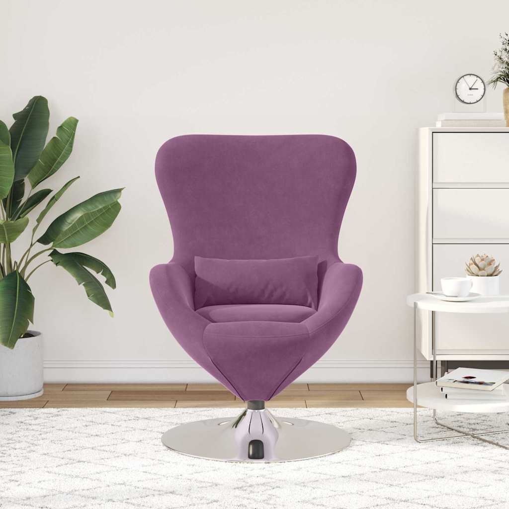Eiersessel Lila 63 x 73 x 90 cm Samt