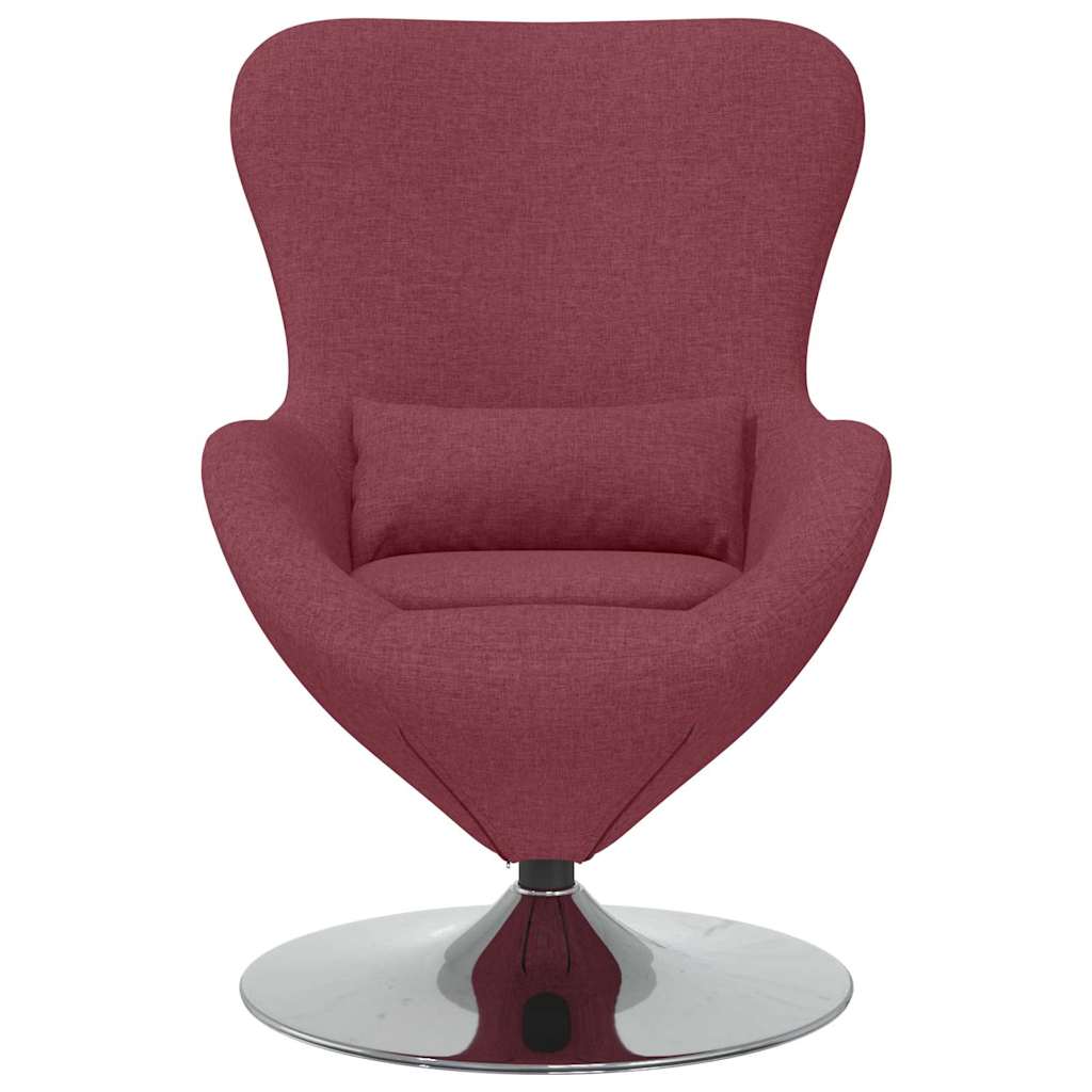 Eiersessel Weinrot 63 x 73 x 90 cm Stoff