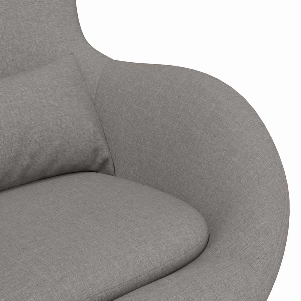 Eiersessel Taupe 63 x 73 x 90 cm Stoff