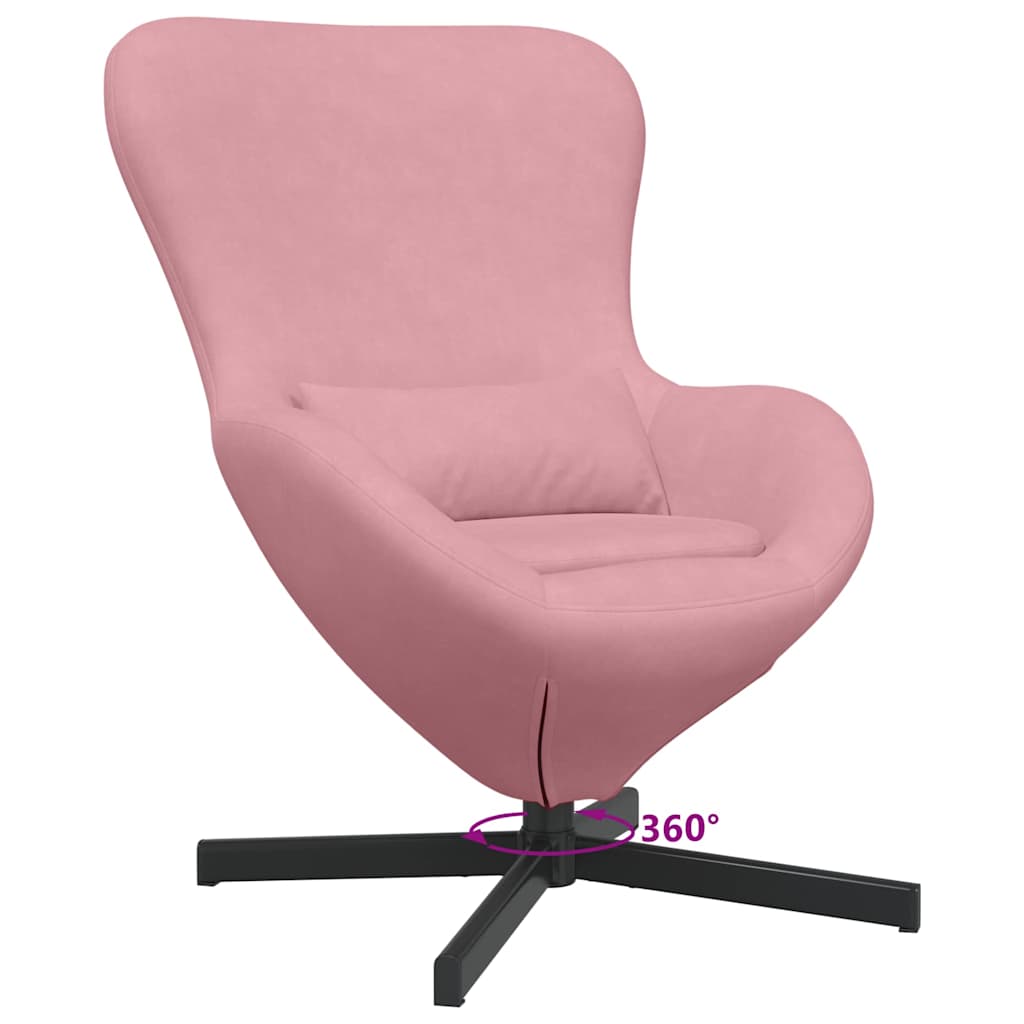 Eiersessel Rosa 63 x 73 x 90 cm Samt