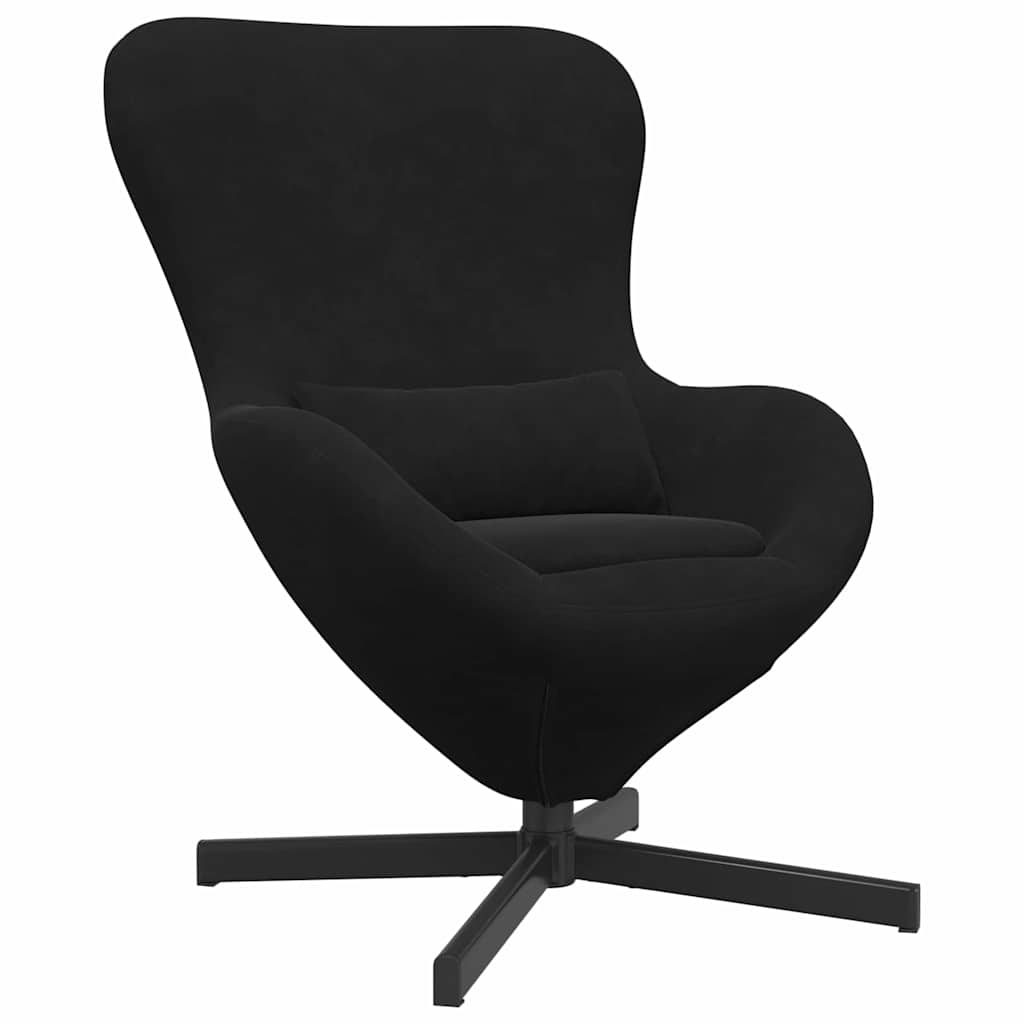 Eiersessel Schwarz 63 x 73 x 90 cm Samt