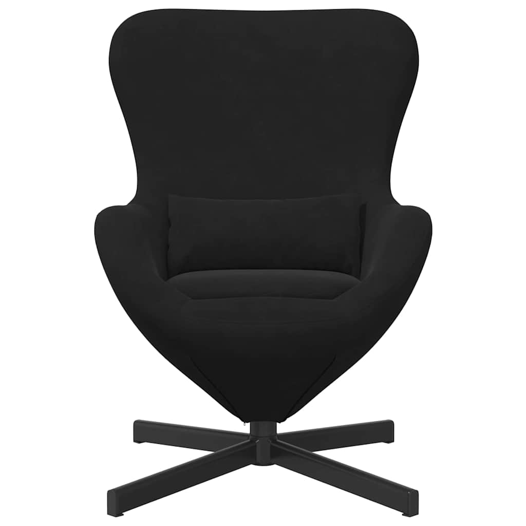 Eiersessel Schwarz 63 x 73 x 90 cm Samt
