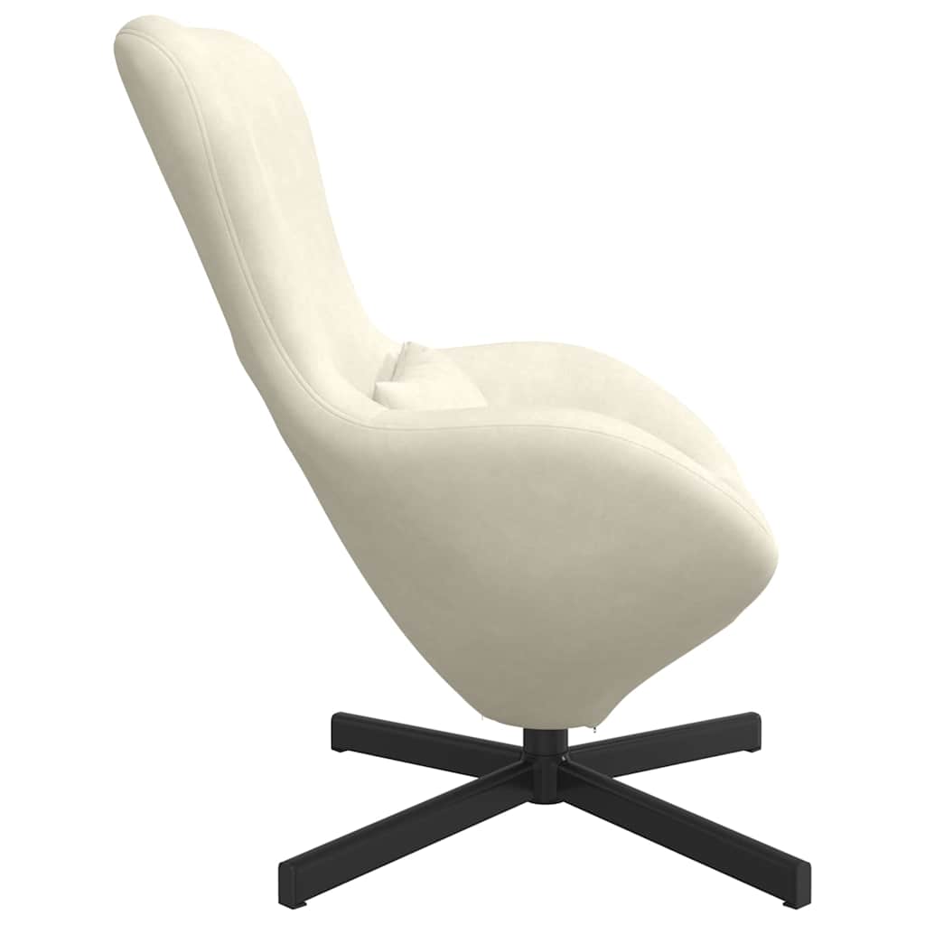 Eiersessel Creme 63 x 73 x 90 cm Samt