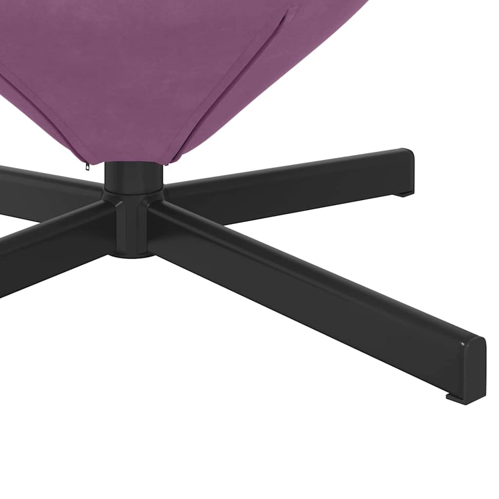 Eiersessel Lila 63 x 73 x 90 cm Samt