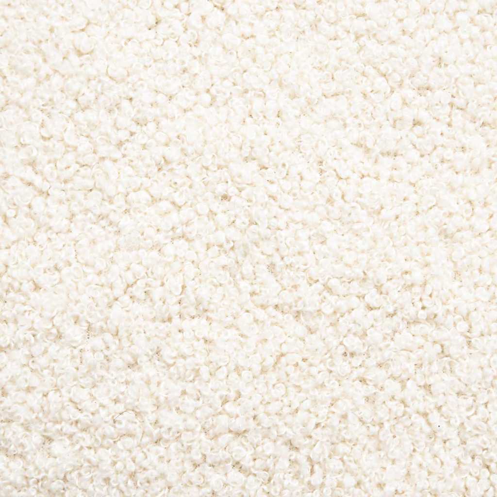 Eiersessel Creme 63 x 73 x 90 cm Lockiger wollähnlicher Stoff